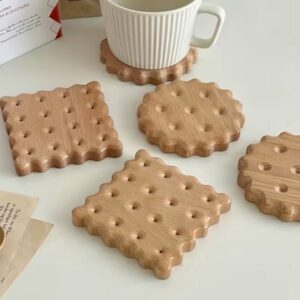 Sous-verres en forme de biscuits "Ophélie"